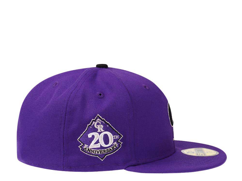 New Era Colorado Rockies 20th Anniversary Purple Edition 59Fifty Fitted Gorra
