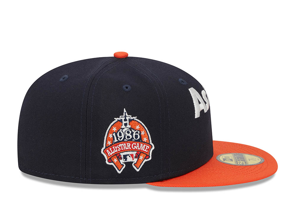 New Era Houston Astros All Star Game 1986 Retro Script Two Tone Edition 59Fifty Fitted Gorra