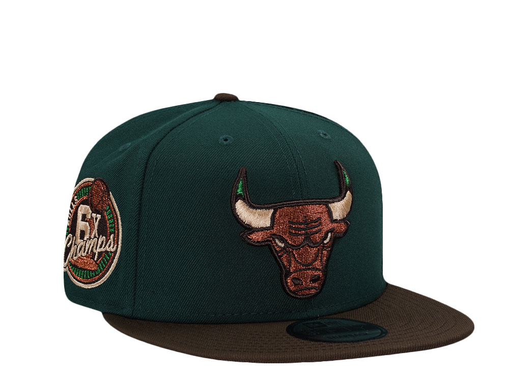 New Era Chicago Bulls 6 x Champs Green Two Tone Edition 9Fifty Snapback Gorra