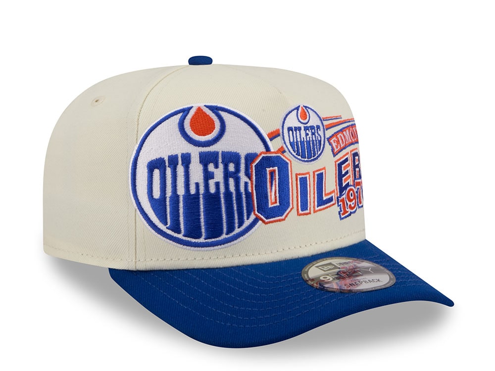 New Era Edmonton Oilers Classic Logo Two Tone Edition 9Fifty A Frame Snapback Gorra