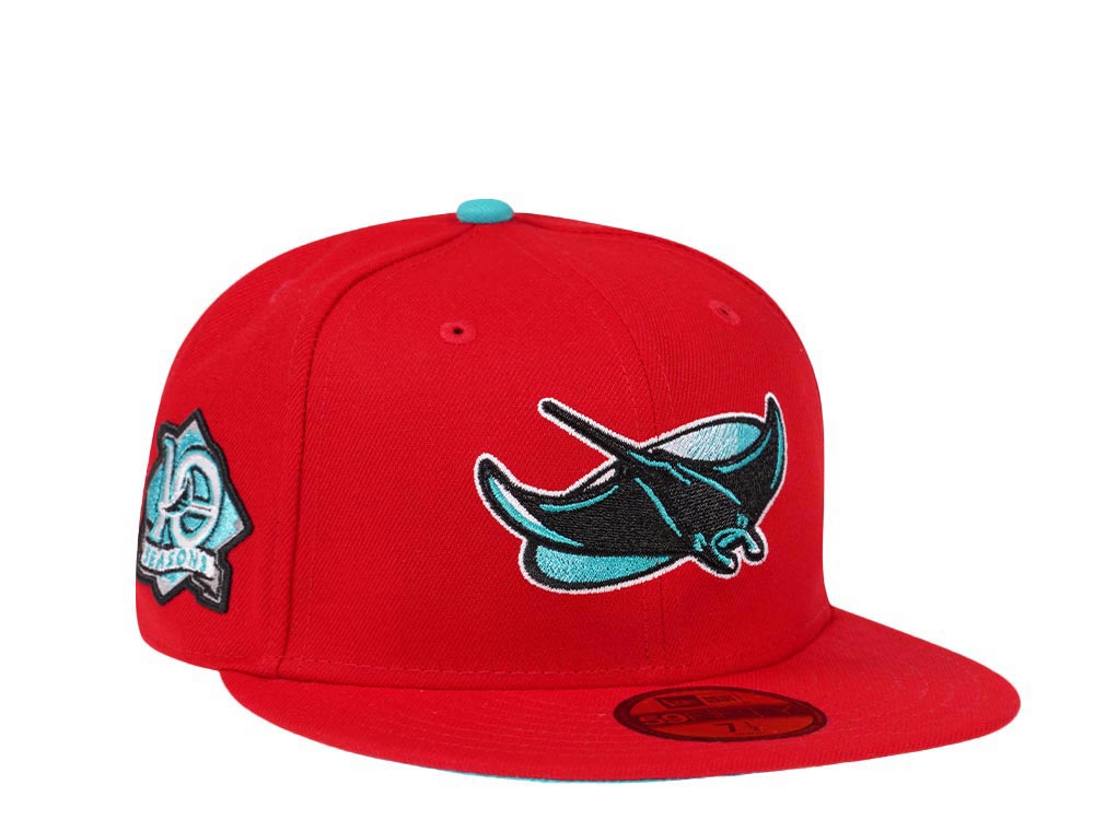 New Era Tampa Bay Rays 10th Anniversary Metallic Color Flash Edition 59Fifty Fitted Gorra