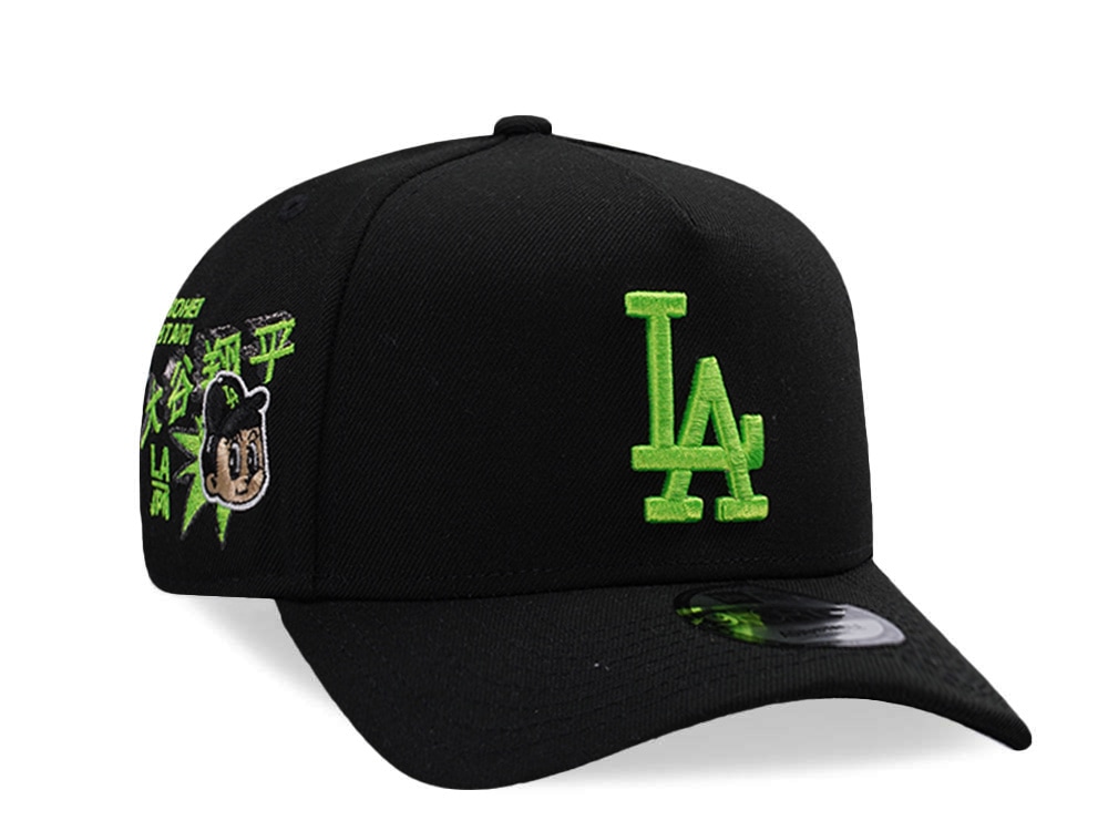 New Era Los Angeles Dodgers Ohtani Neon Green Black Prime Edition 9Forty A Frame Snapback Gorra