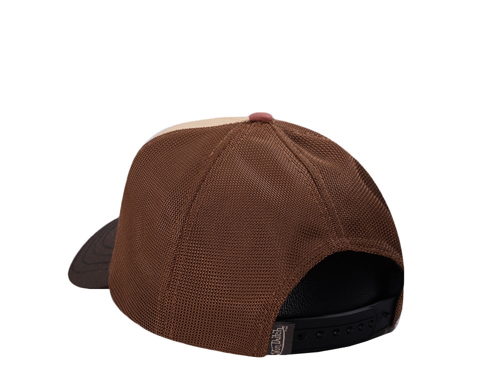 Von Dutch Oval Patch Brown Edition Trucker Snapback Gorra
