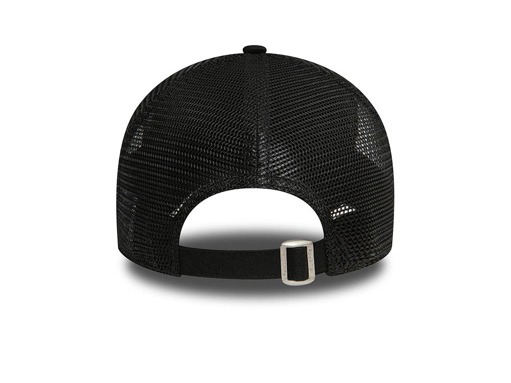 New Era Womens Black 9Twenty Trucker Strapback Gorra