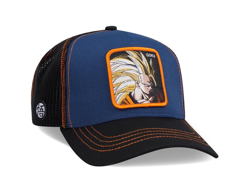 Capslab Dragon Ball Z Goku Blue/Black Trucker Snapback Gorra