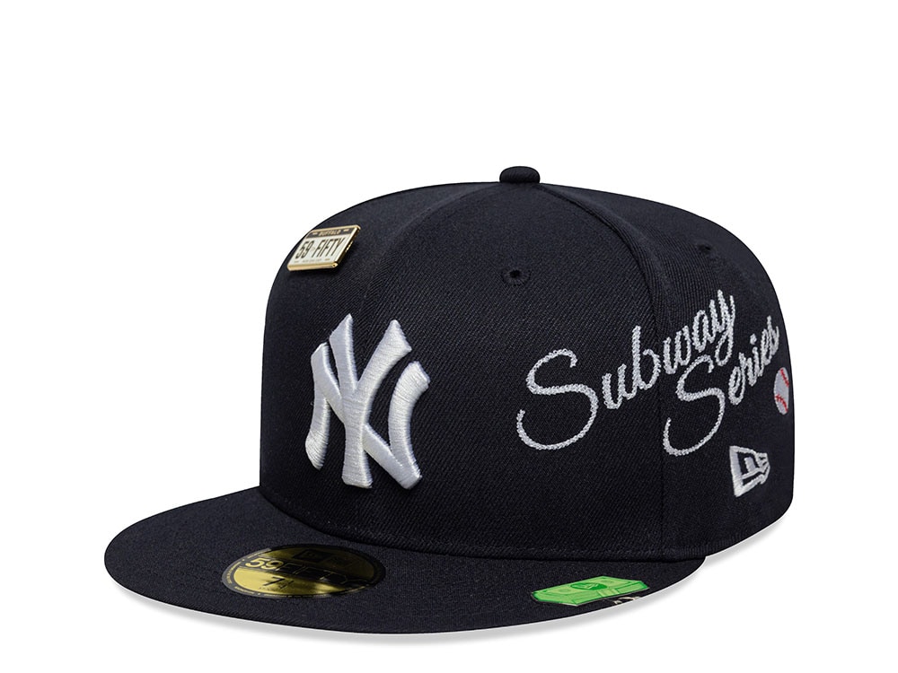 New Era New York Yankees Subway Series Multi Patch Navy Prime Edition 59Fifty Fitted Gorra