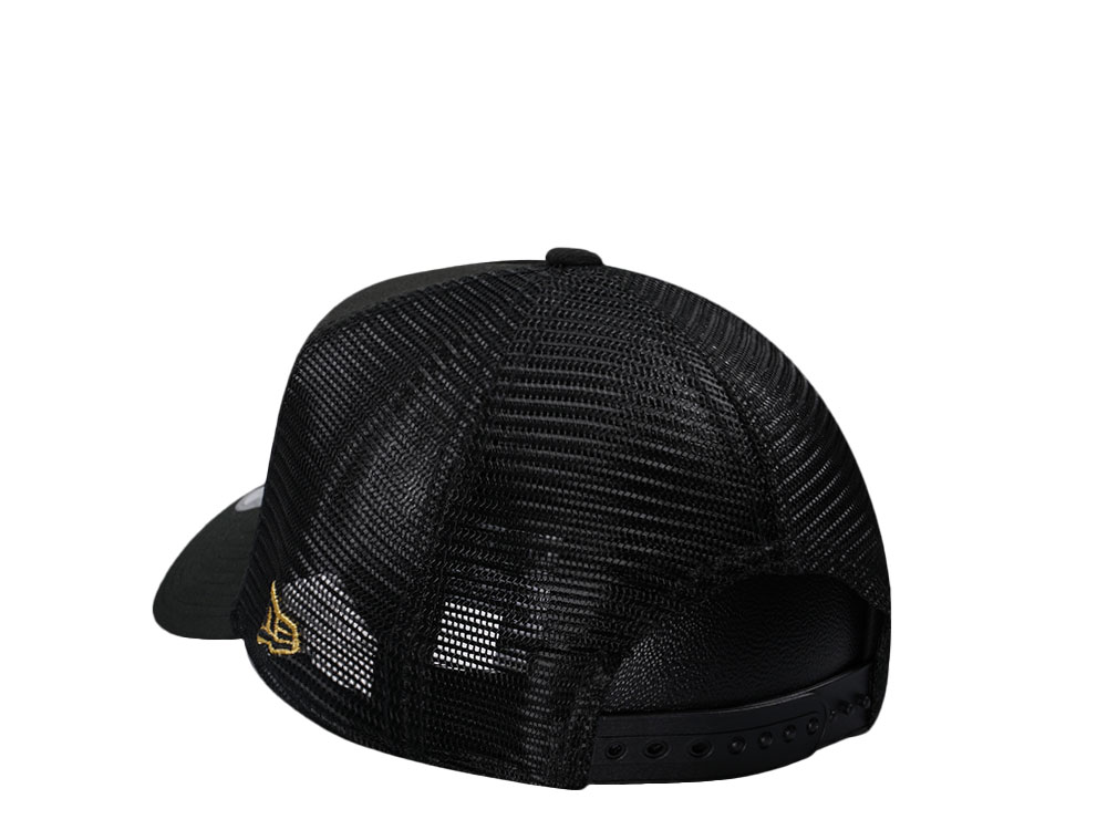 New Era Boston Celtics Black Gold Classic Trucker Edition A Frame 9Forty Gorra