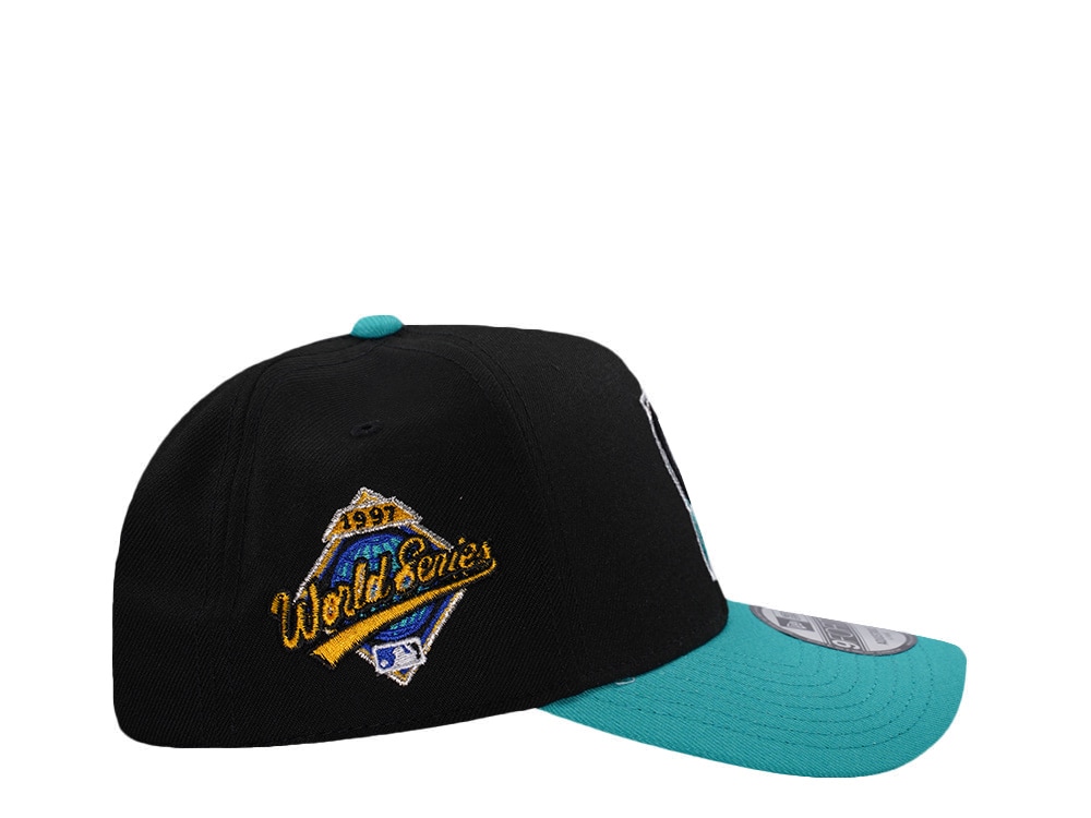 New Era Florida Marlins World Series 1997 Black Two Tone Edition 9Forty A Frame Snapback Gorra