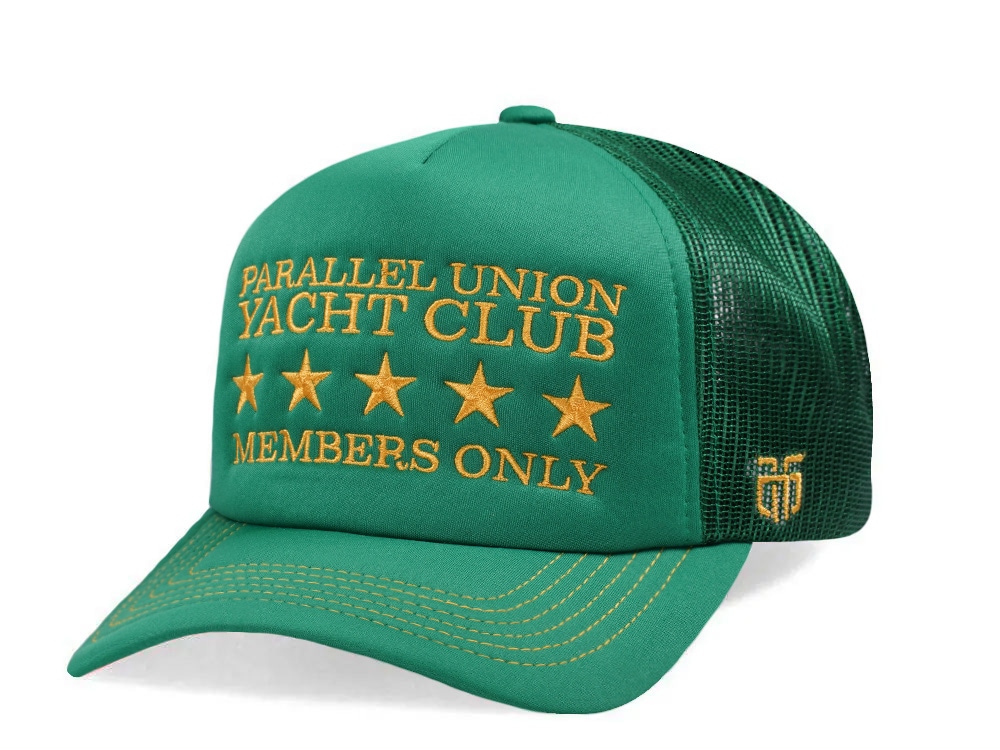 Parallel Union Yacht Club Green Foam Edition Trucker Snapback Gorra