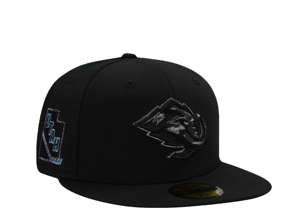 New Era Utah Mammoth Black on Black Prime Edition 59Fifty Fitted Gorra