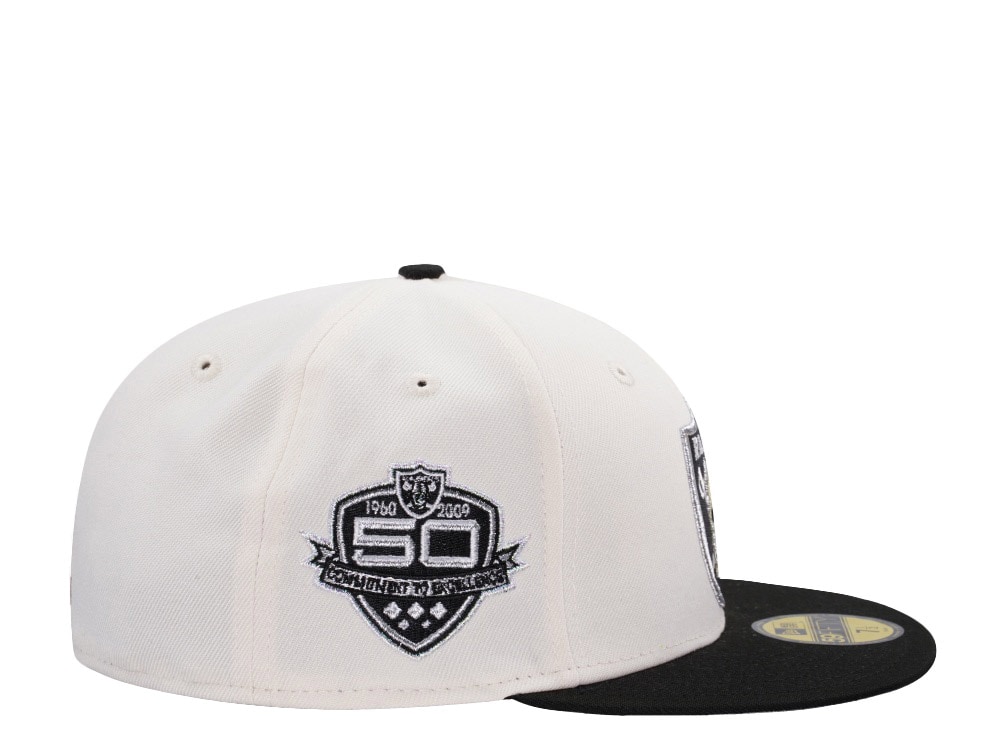 New Era Las Vegas Raiders 50th Anniversary Chrome Two Tone Edition 59Fifty Fitted Gorra