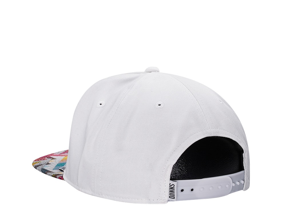 Djinns Rubber Aztek White Snapback Gorra