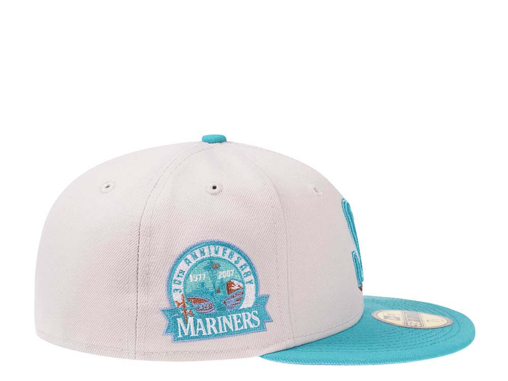 New Era Seattle Mariners 30th Anniversary Stone Prime Two Tone Edition 59Fifty Fitted Gorra