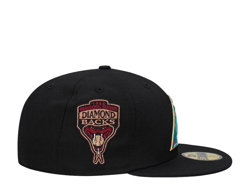 New Era Arizona Diamondbacks Inaugural Season 1998 Black Edition 59Fifty Fitted Gorra