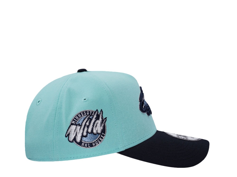 New Era Minnesota Wild NHL Hockey Tint Blue Two Tone Edition 9Forty A Frame Snapback Gorra