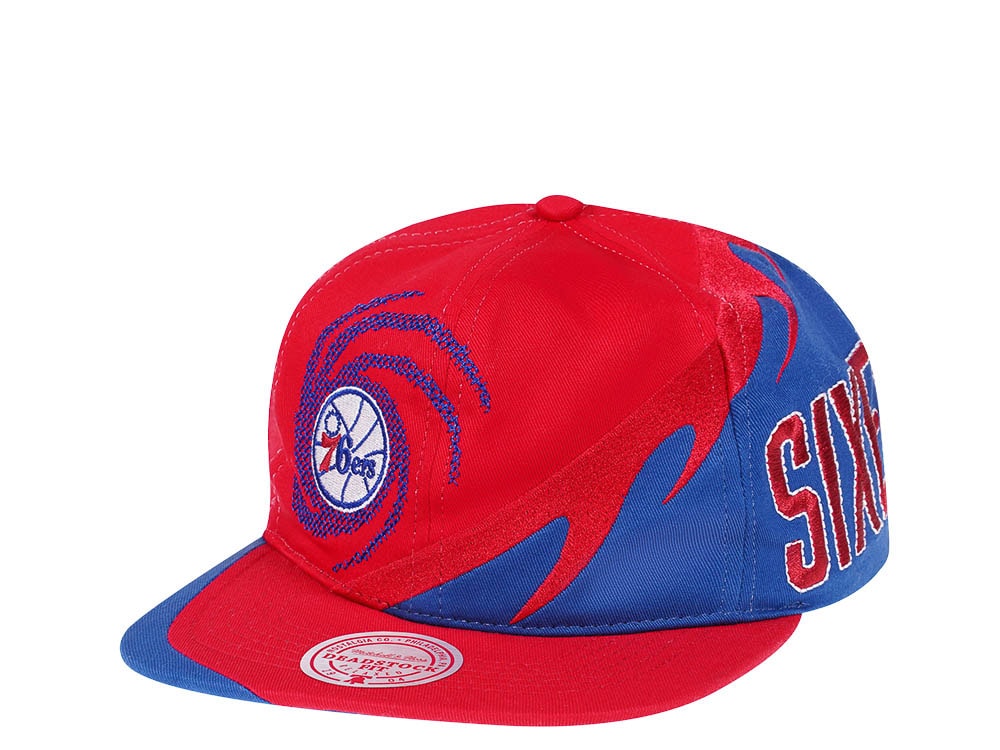 Mitchell & Ness Philadelphia 76Ers NBA Spiral Deadstock Hardwood Classic Snapback Gorra