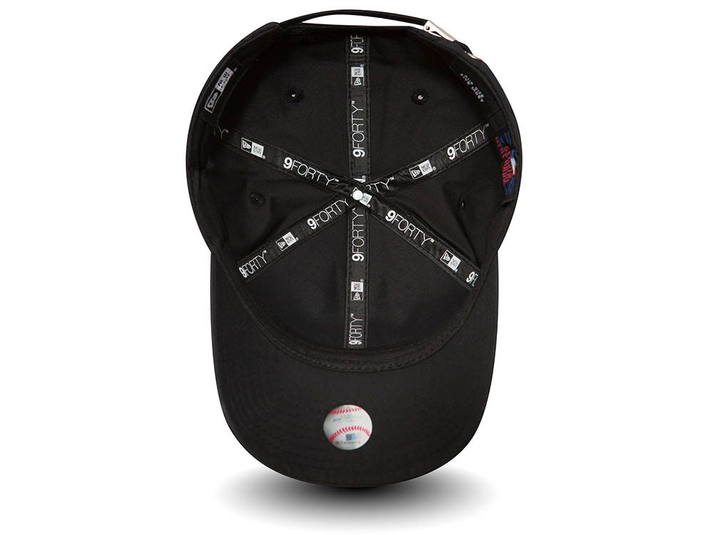 New Era New York Yankees Black Flawless 9Forty Strapback Gorra