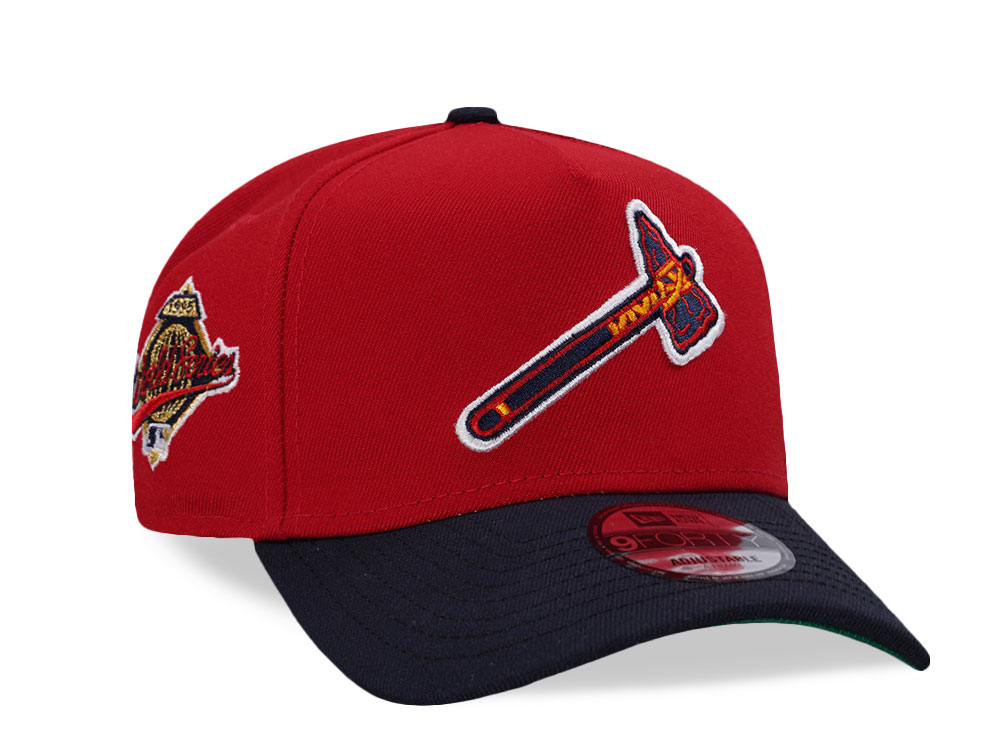 New Era Atlanta Braves World Series 1995 Tomahawk Two Tone Edition 9Forty A Frame Snapback Gorra
