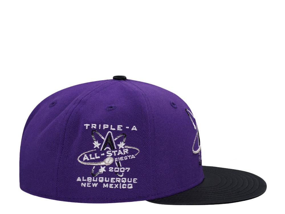 New Era Albuquerque Isotopes All Star Game 2007 Glow Satin Brim Edition 59Fifty Fitted Gorra