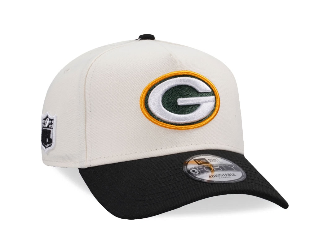 New Era Green Bay Packers Classic Chrome Two Tone Edition 9Forty A Frame Snapback Gorra