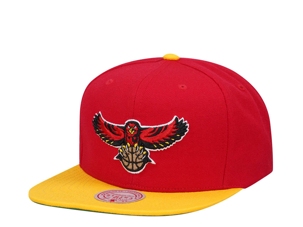 Mitchell & Ness Atlanta Hawks Team Two Tone 2.0 Red Snapback Gorra
