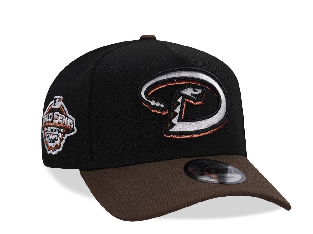 New Era Arizona Diamondbacks World Series 2001 Walnut Two Tone Edition 9Forty A Frame Snapback Gorra