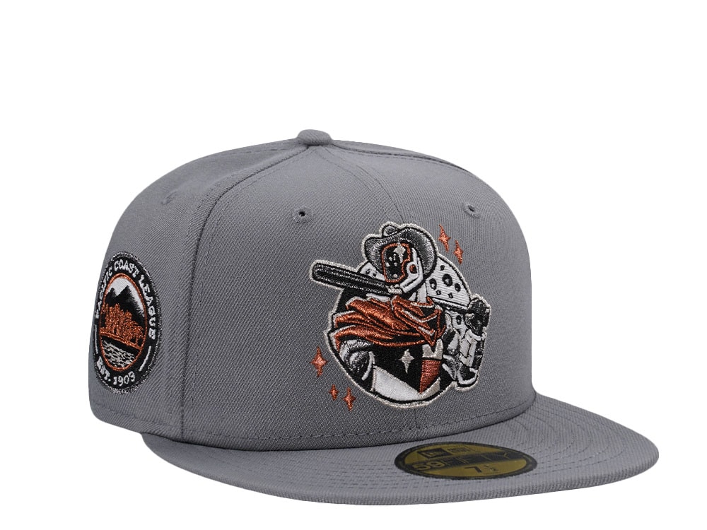 New Era Sugarland Space Cowboys Metallic Gray Prime Edition 59Fifty Fitted Gorra