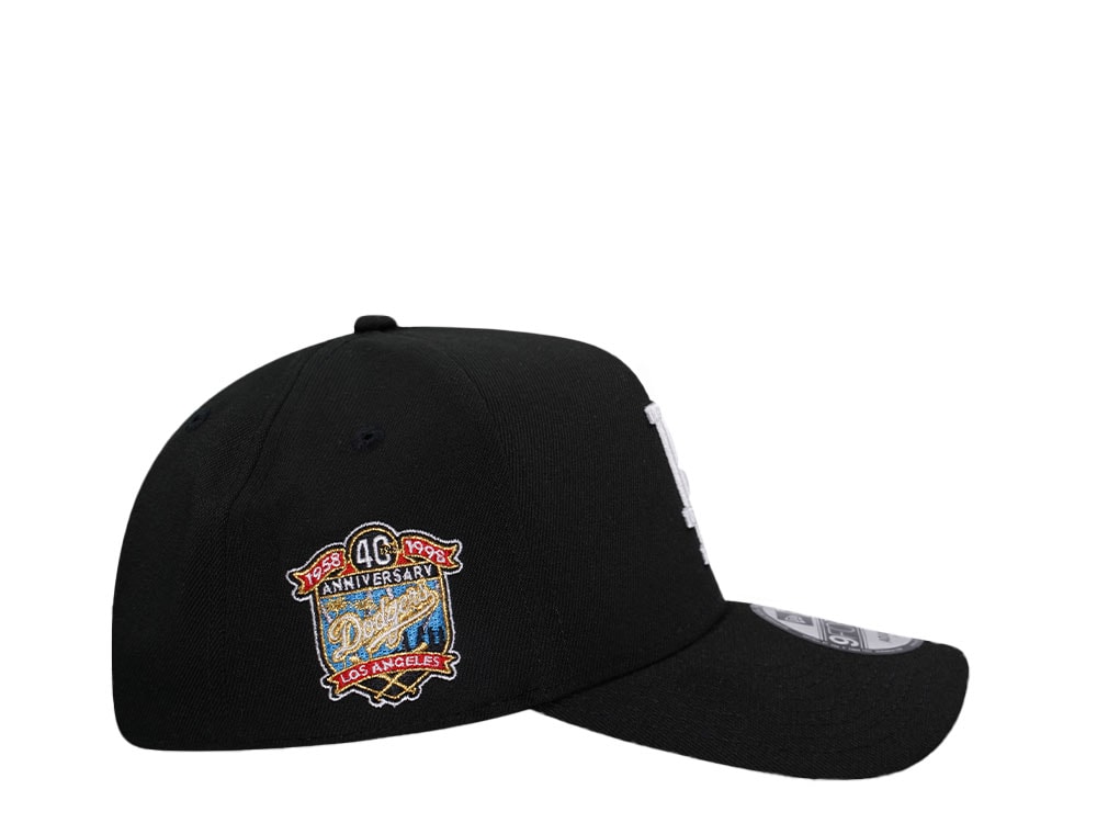 New Era Los Angeles Dodgers 40th Anniversary Black Red 9Forty A Frame Snapback Gorra