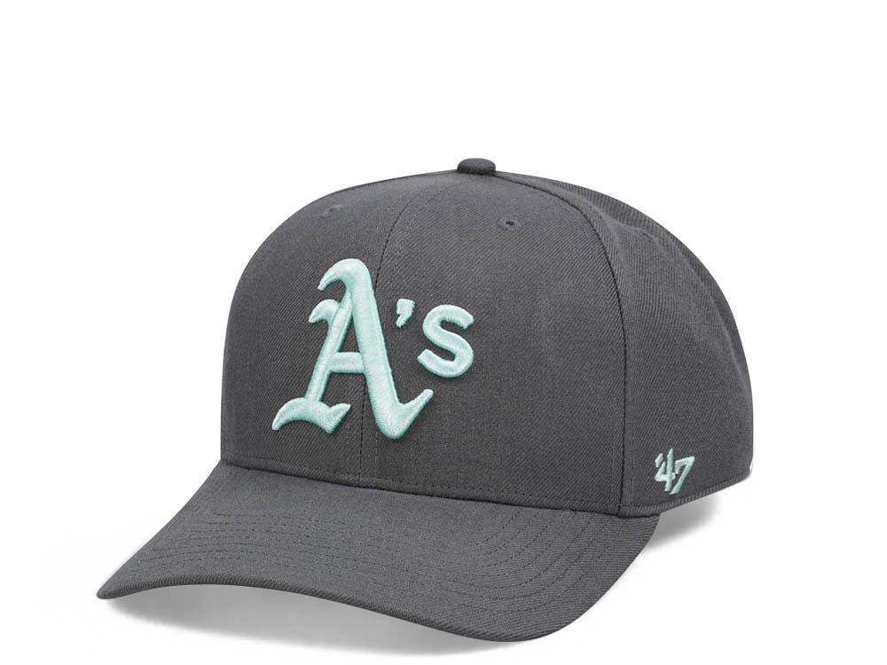 47Brand Oakland Athletics Charcoal Cold Zone MVP DP Snapback Gorra