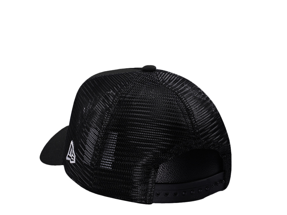 New Era Sacramento Kings Black Prime Edition 9Forty A Frame Trucker Snapback Gorra