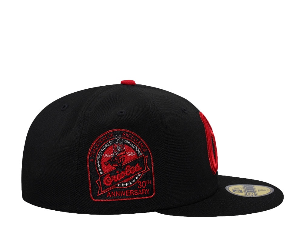 New Era Baltimore Orioles 30th Anniversary Black Prime Edition 59Fifty Fitted Gorra