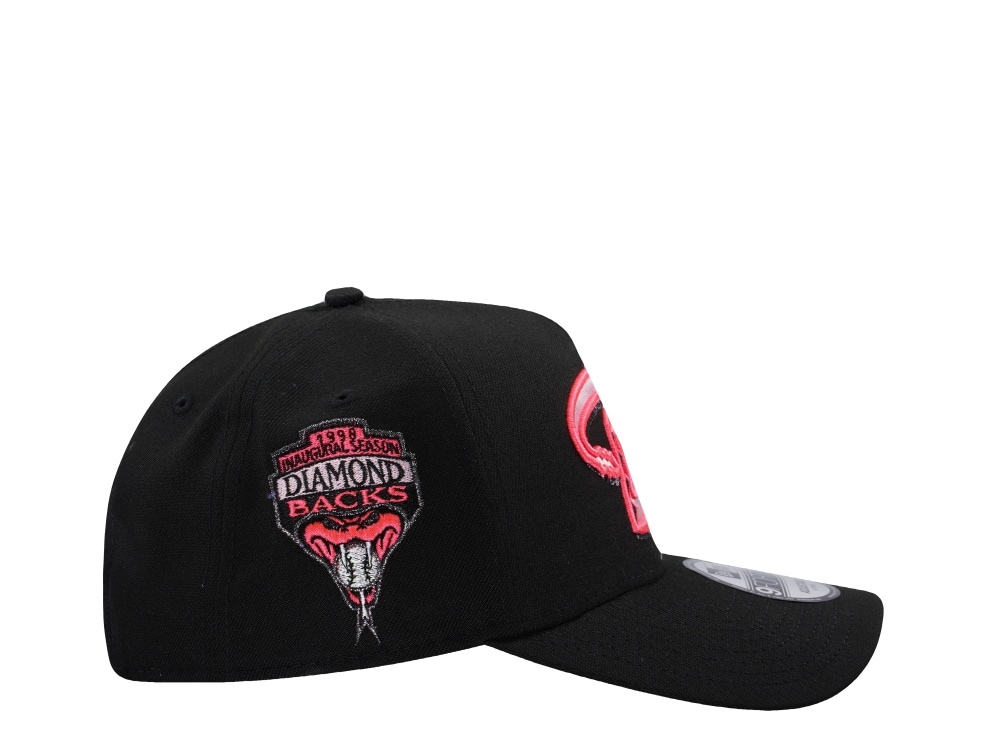 New Era Arizona Diamondbacks Inaugural Season 1998 Black Pink Edition 9Forty A Frame Snapback Gorra