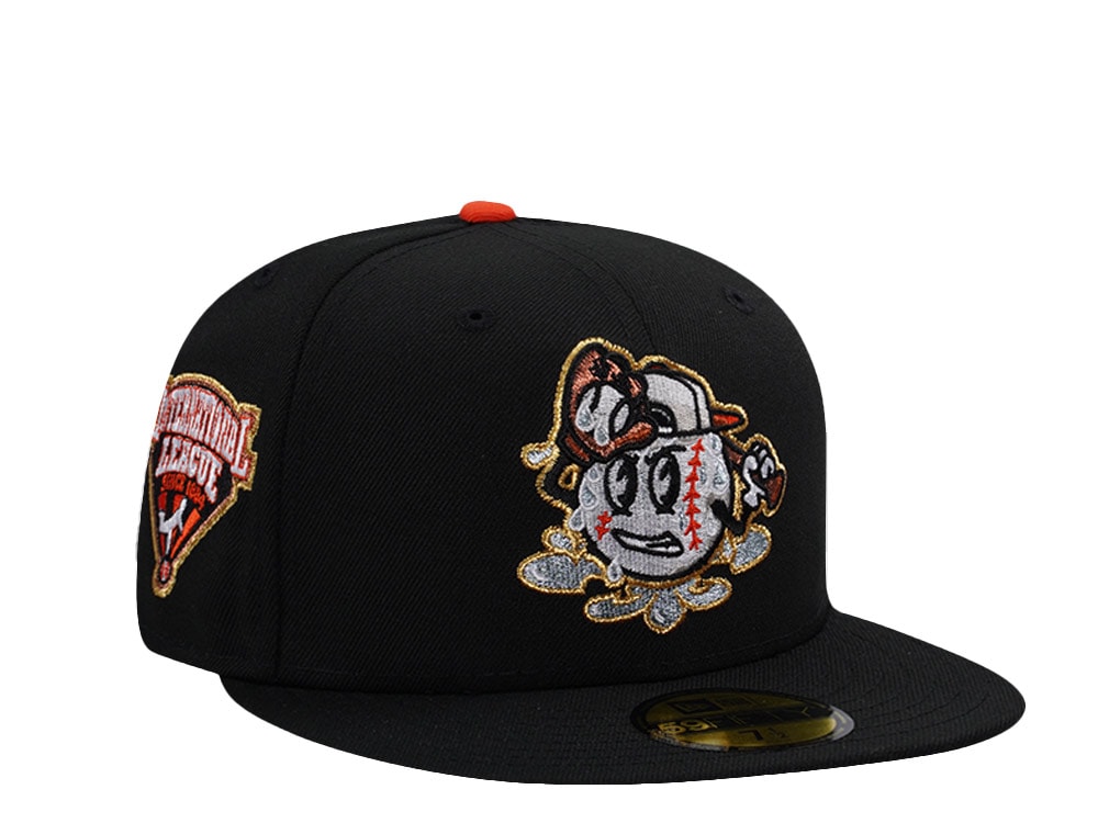 New Era Louisville Bats International League Black Prime Edition 59Fifty Fitted Gorra
