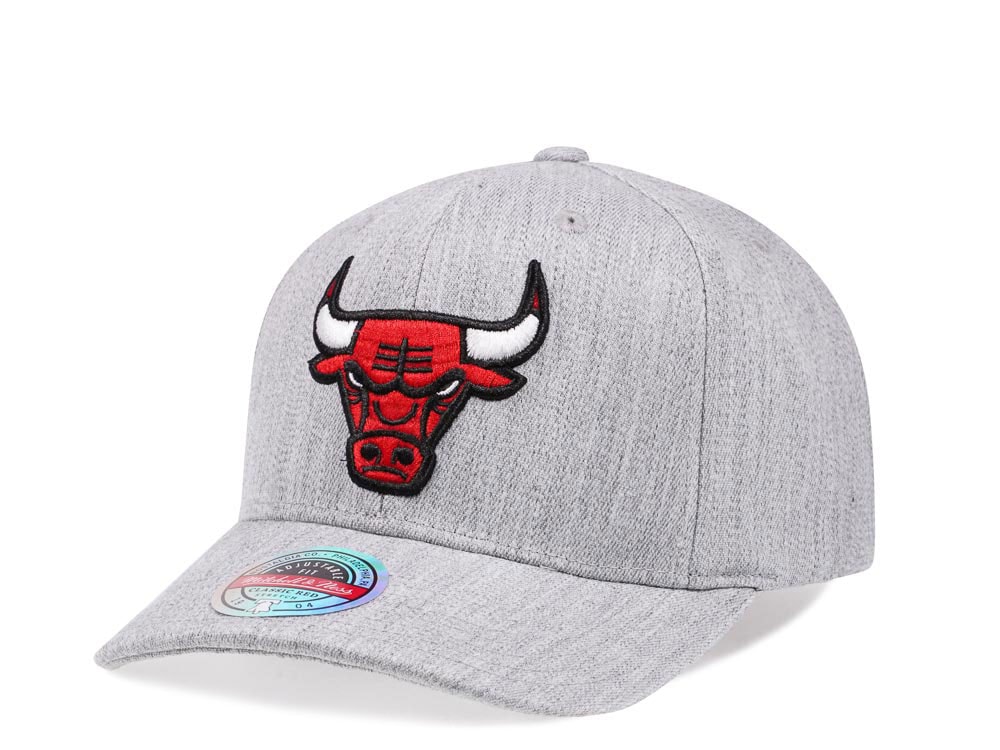 Mitchell & Ness Chicago Bulls Heather Red Line Flex Snapback Gorra