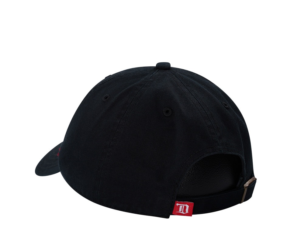 47Brand Detroit Red Wings Vintage Black Clean up Strapback Gorra