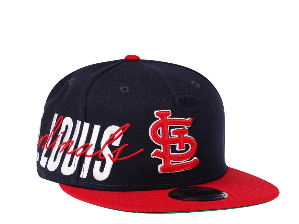 New Era St. Louis Cardinals Navy Sidefront Edition 9Fifty Snapback Gorra