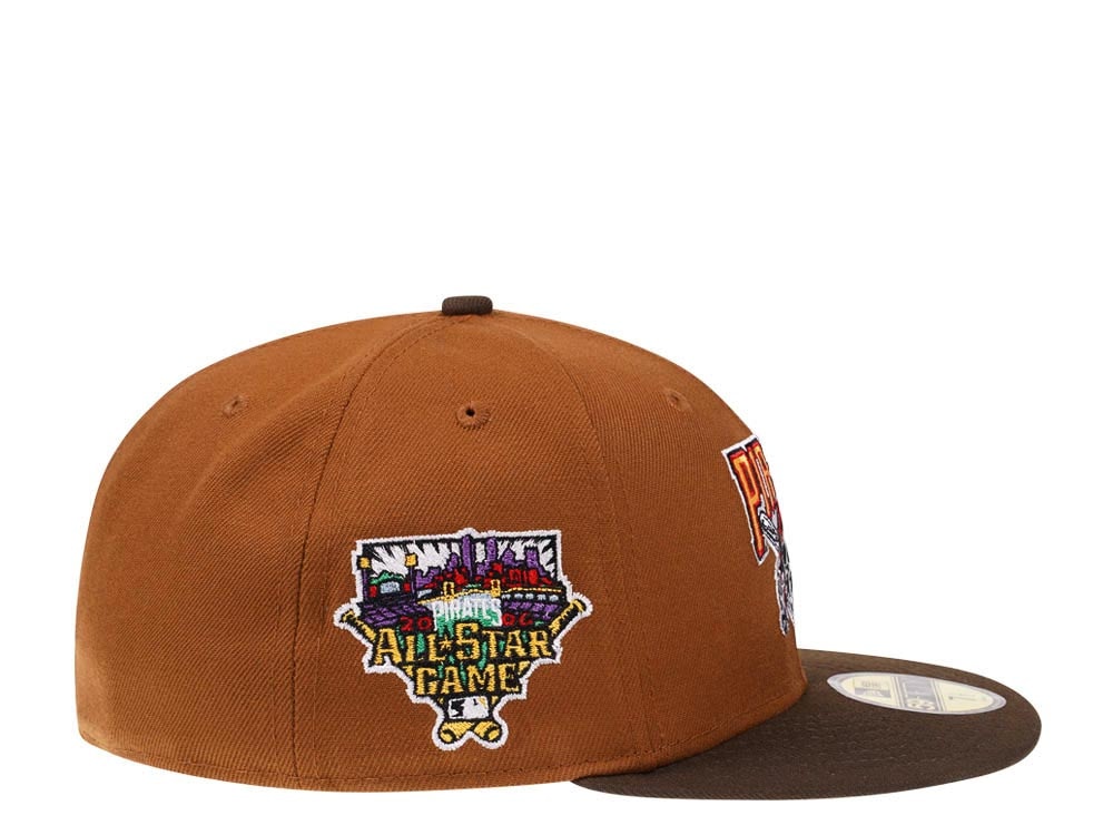 New Era Pittsburgh Pirates All Star Game 2006 Bourbon and Suede Edition 59Fifty Fitted Gorra