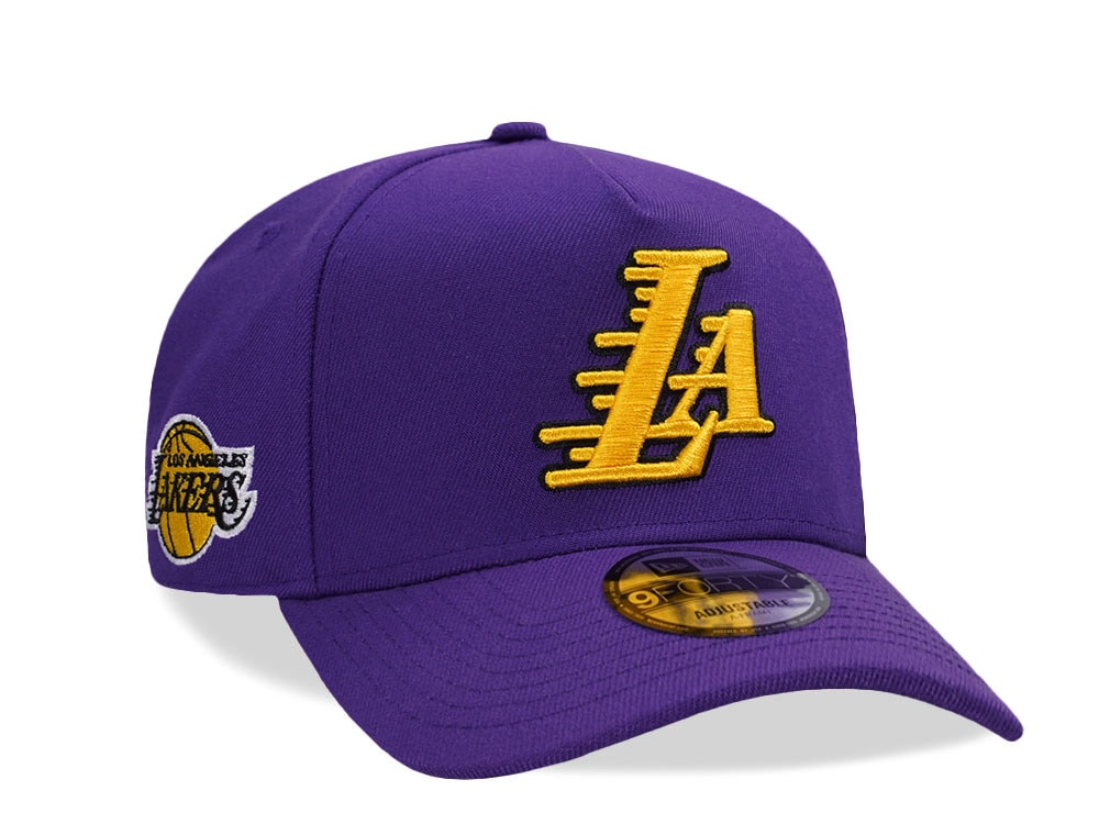 New Era Los Angeles Lakers Dark Purple Prime Edition 9Forty A Frame Snapback Gorra