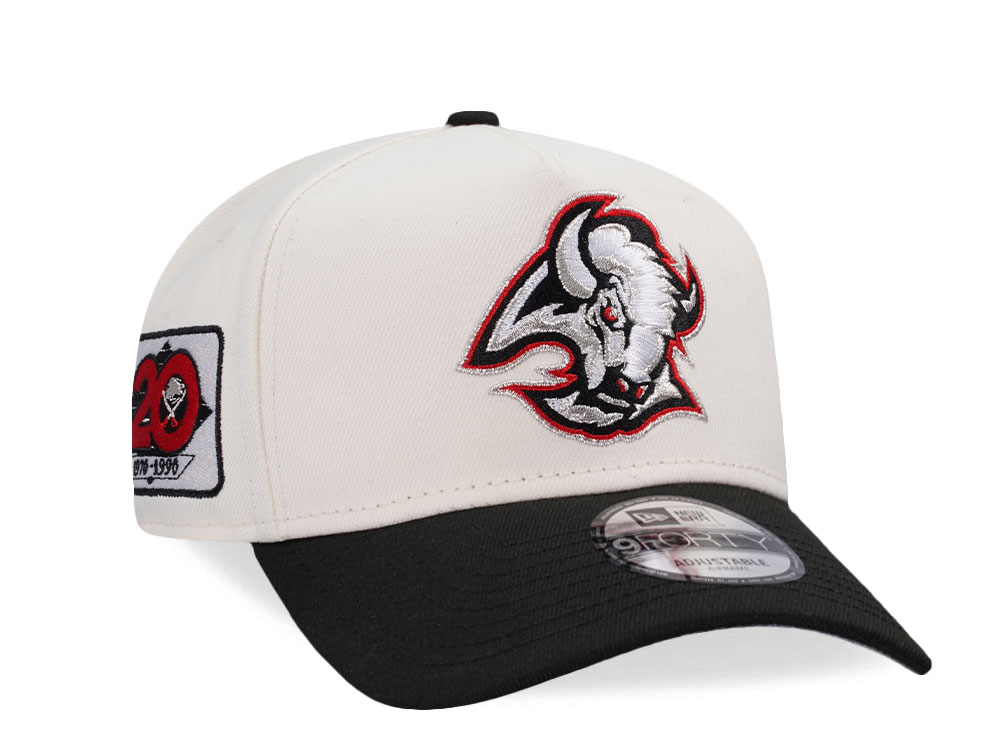 New Era Buffalo Sabres 20th Anniversary Chrome Two Tone Edition 9Forty A Frame Snapback Gorra