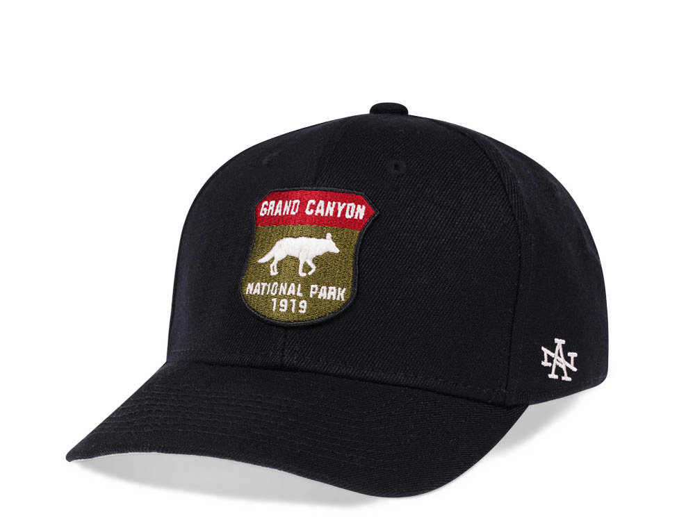 American Needle Grand Canyon National Park 1919 Black Snapback Gorra