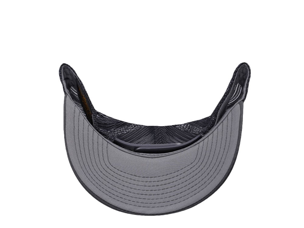 Yupoong Basic Gray Retro Trucker Snapback Gorra