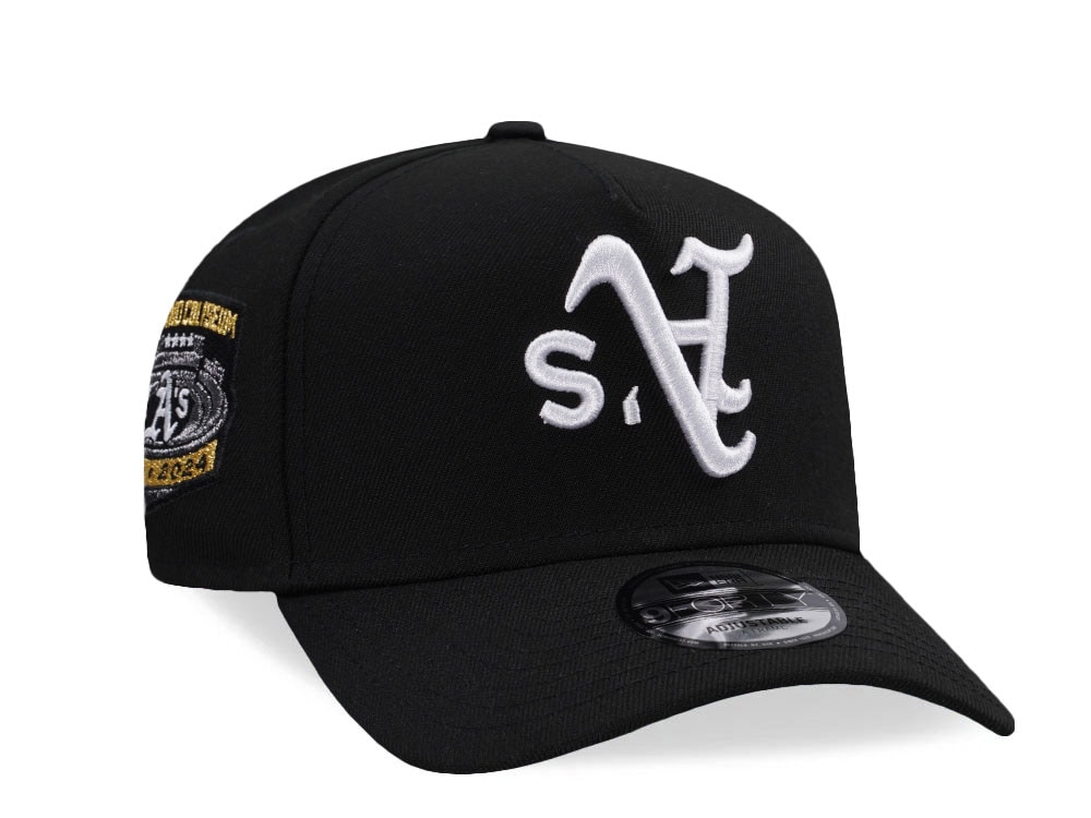 New Era Oakland Athletics Stadium Anniversary Black Prime Edition 9Forty A Frame Snapback Gorra