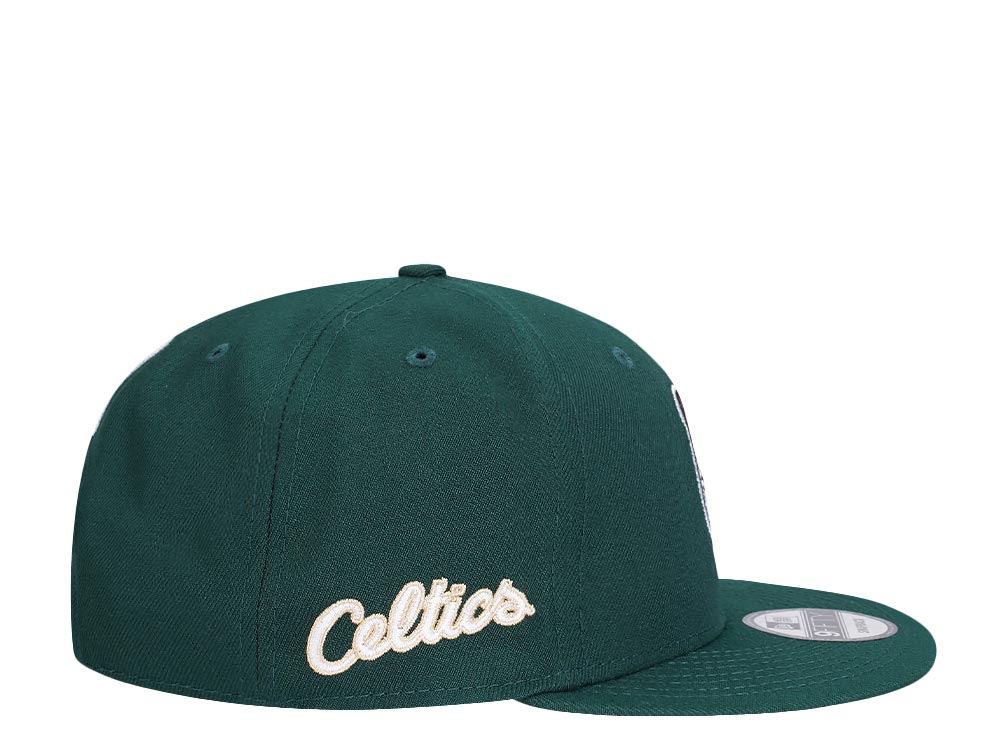 New Era Boston Celtics Green Script Logo Edition 9Fifty Snapback Gorra