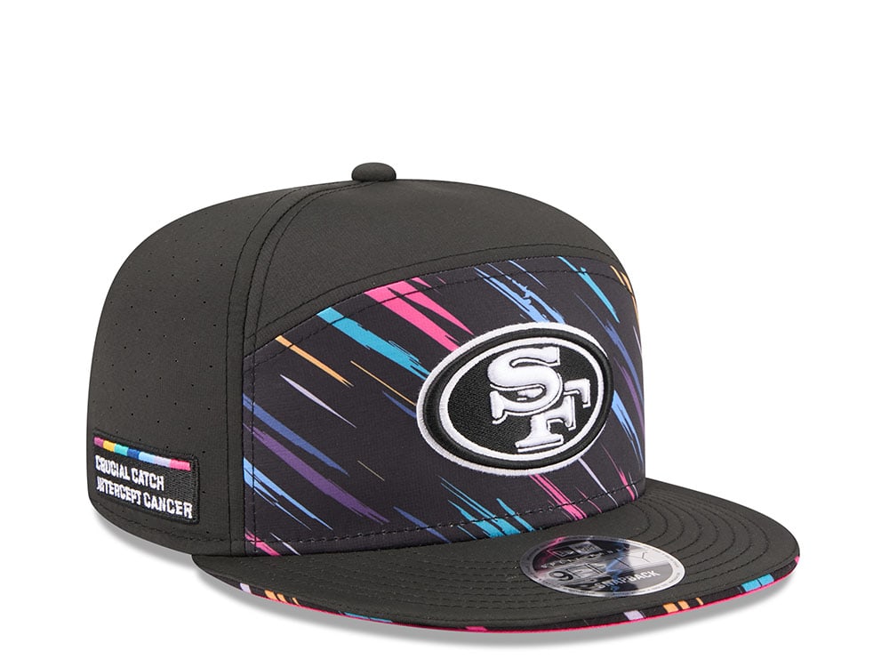 New Era San Francisco 49ers Crucial Catch 2026 Black Edition 9Fifty Split Panel Snapback Gorra