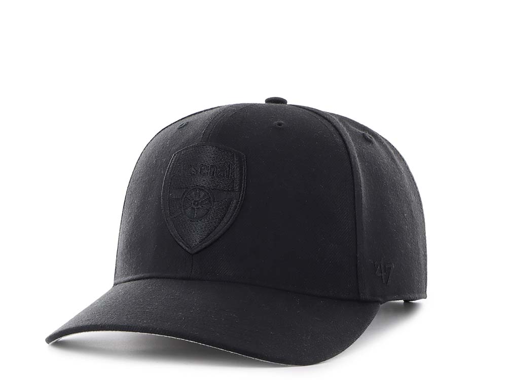 47Brand Arsenal FC Black Cold Zone MVP DP Snapback Gorra
