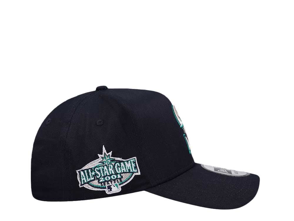 New Era Seattle Mariners All Star Game 2001 Navy Throwback Edition 9Forty A Frame Snapback Gorra