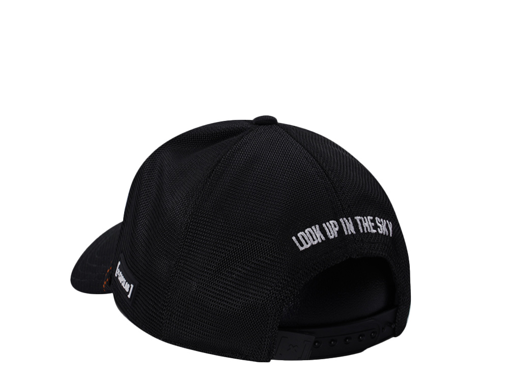 Capslab Superman Silver Logo Black Trucker Snapback Gorra