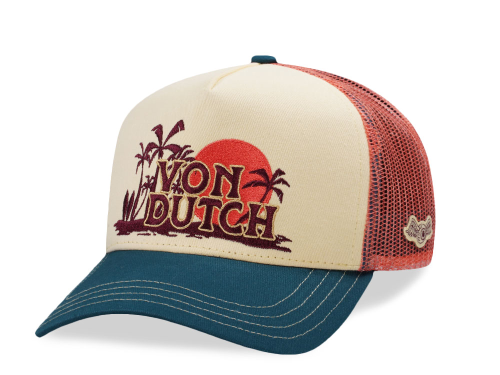 Von Dutch Surf Vintage Sunset Trucker Snapback Gorra
