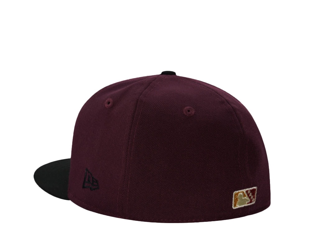 New Era Norfolk Tides Triple A Champions 2023 Maroon Two Tone Edition 59Fifty Fitted Gorra