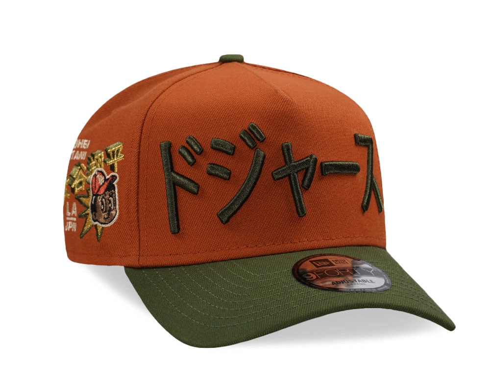 New Era Los Angeles Dodgers Kanji Ohtani Rust Tow Tone Edition 9Forty A Frame Snapback Gorra